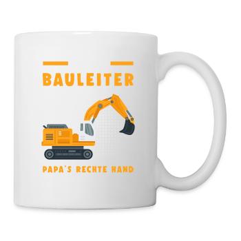 Kleiner Bauleiter Hier Bin Ich Chef - Tasse - Weiß - Rechts
