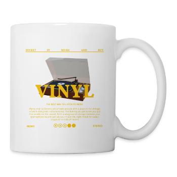 Vinyl Streetwear Fashion Music Record Lable - Tasse - Weiß - Rechts