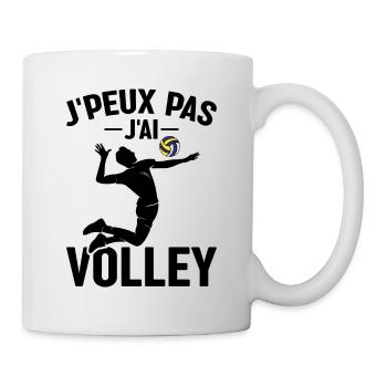 Je Peux Pas J'ai Volley - Mug blanc - blanc - Droite