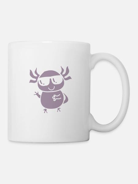 axolotl design - Tasse - Weiß