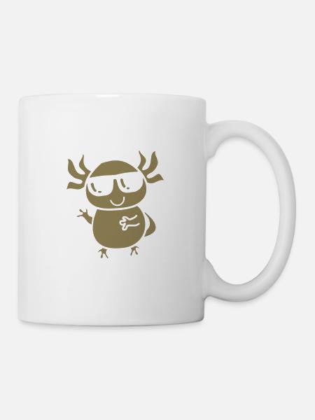 axolotl design - Tasse - Weiß