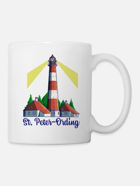 Leuchtturm - Nordseeheilbad St. Peter-Ording - Tasse - Weiß