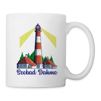 Leuchtturm - Ostseeheilbad Dahme - Tasse - Weiß - Rechts