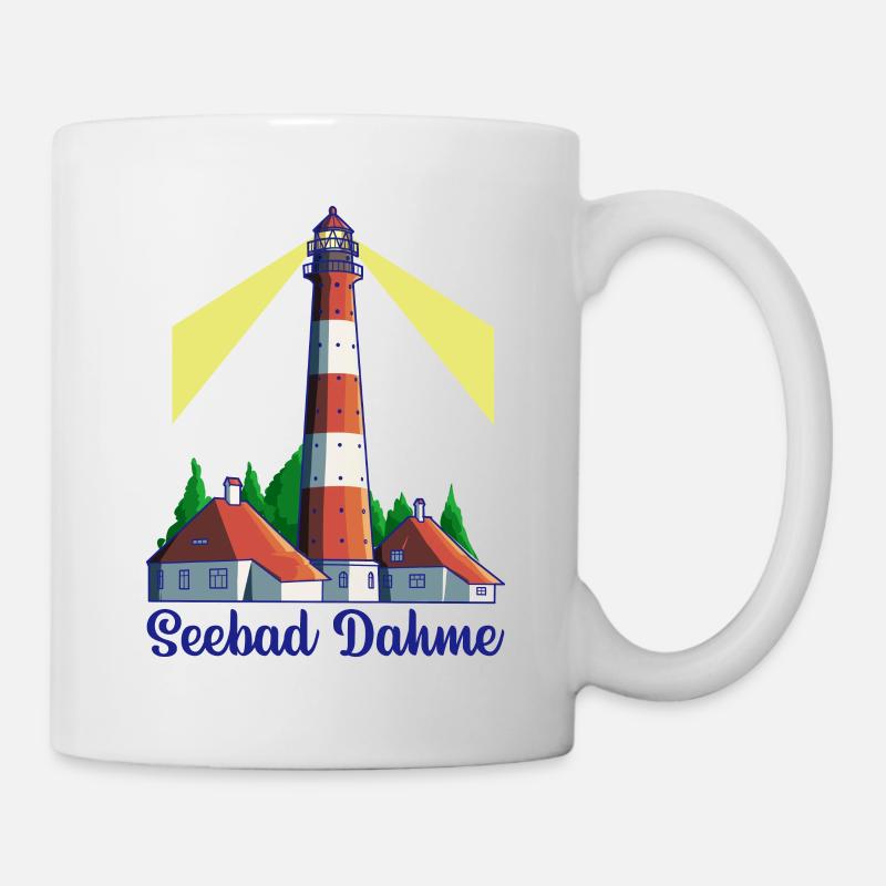 Leuchtturm - Ostseeheilbad Dahme - Tasse - Weiß