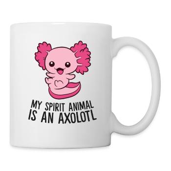 Mon animal d’âme est un axolotl - Mug blanc - blanc - Droite