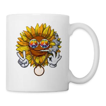 Sunflower Hippie Stoner - Mug - white - Right