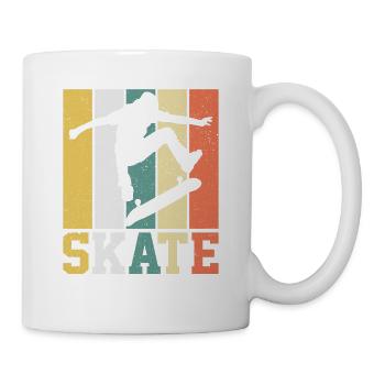 Vintage Skate Spieler - Tasse - Weiß - Rechts