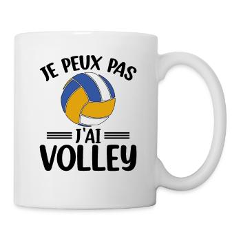 Je Peux Pas J'ai Volley - Mug blanc - blanc - Droite
