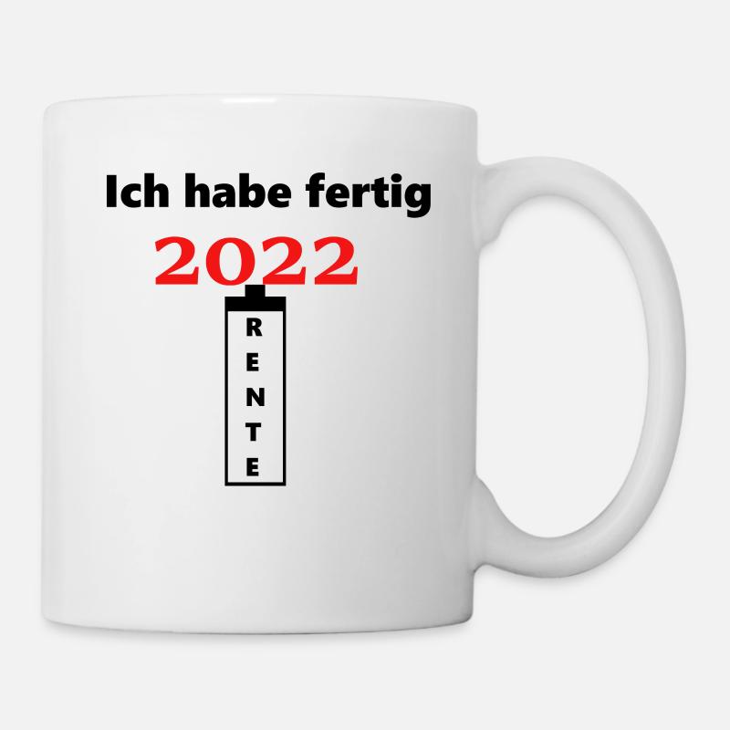 Pension 22, Retraite, Retraite, 2022, Pension - Mug blanc - blanc
