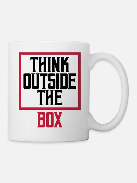 Logo Think outside - Tasse - Weiß