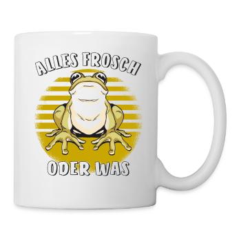 ALLES FROSCH ODER WAS - Tasse - Weiß - Rechts