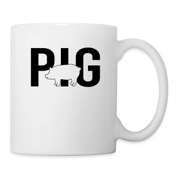 Cochon cochon - Mug blanc - blanc - Droite