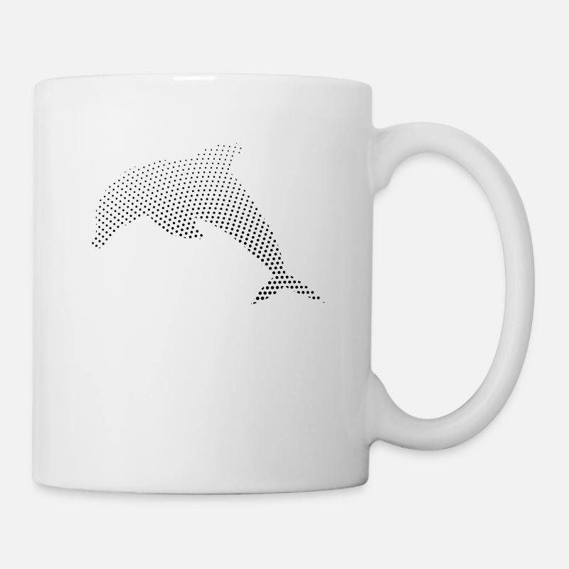 Delfin - Tasse - Weiß