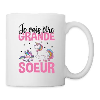 Je Vais Être Grande Soeur - Mug blanc - blanc - Droite