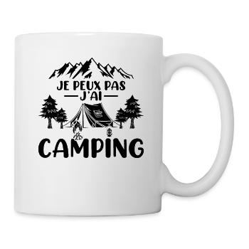 Je Peux Pas J'ai Camping Vacances Cadeau Camper - Mug blanc - blanc - Droite