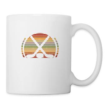 I can't my son has hockey ice winter - Mug - white - Right