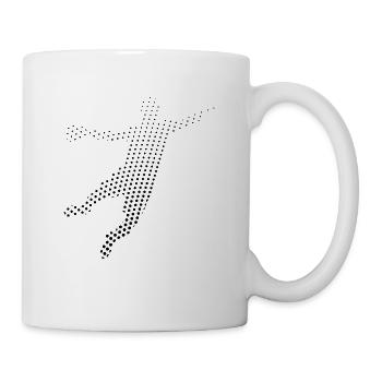 Joueur de handball handball - Mug blanc - blanc - Droite