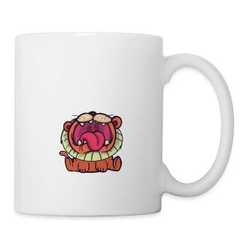 Löwe Mädchen Tierliebhaber - Tasse - Weiß - Rechts