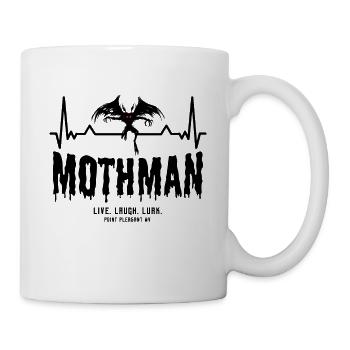 Mothman Cryptid Herzschlag Live Laugh Lurk - Tasse - Weiß - Rechts