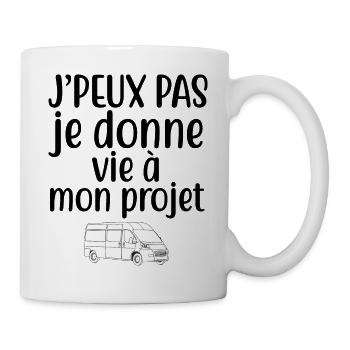 cadeau van aménagé fourgon aménagé camping car - Mug blanc - blanc - Droite