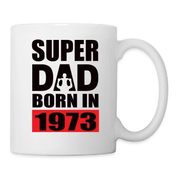 Papa Geburtstag 1973 - Tasse - Weiß - Rechts