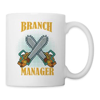 Branch Manager Woodworker Arborist - Tasse - Weiß - Rechts