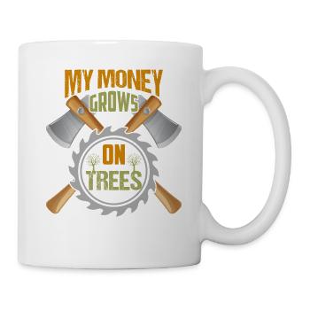 My Money Grows On Trees Arborist Woodworker - Mug - white - Right