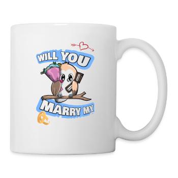 Offre de mariage Papa épouseras-tu ma maman - Mug blanc - blanc - Droite