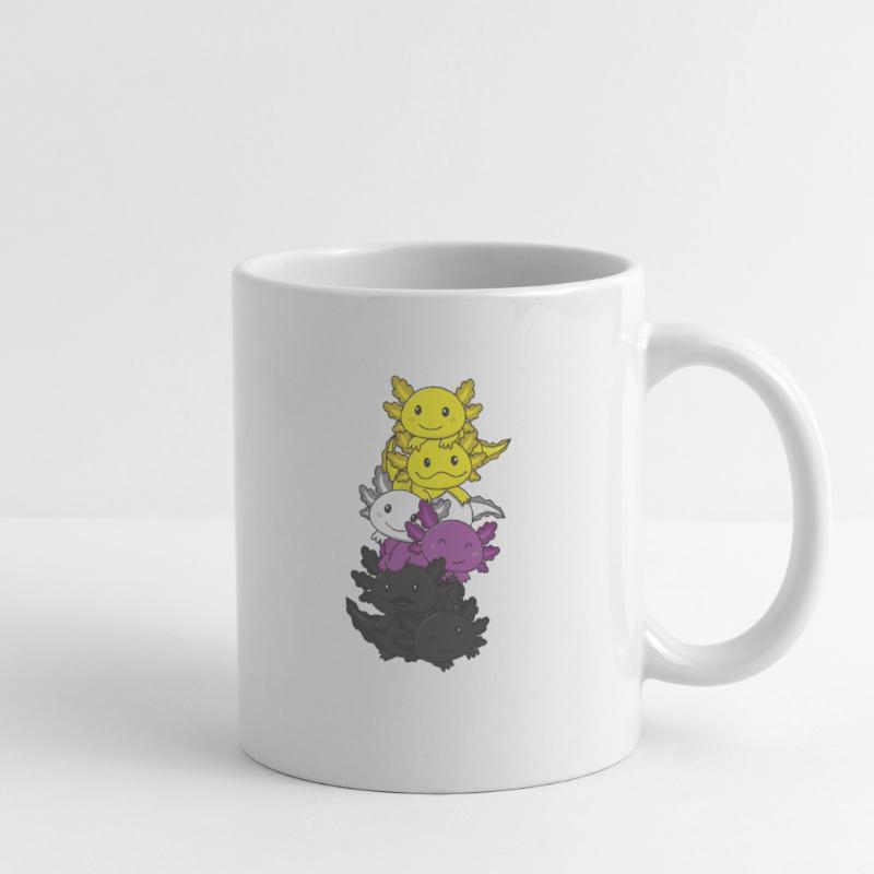 Nonbinary Flag Non Binary Pride LGBTQ Axolotl Mug