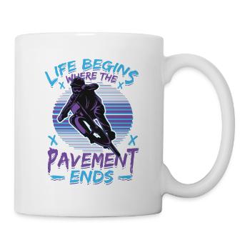 Cycling Mountain Bike - Mug - white - Right