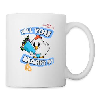Offre de mariage maman épouseras-tu mon papa - Mug blanc - blanc - Droite