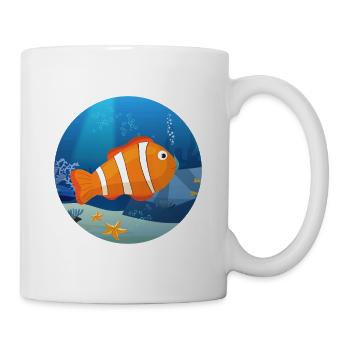Poisson clown - Mug blanc - blanc - Droite