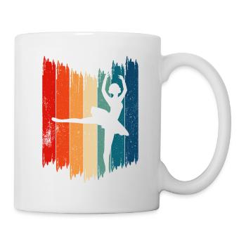 Ballet Dancer Retro Ballet Dancer - Mug - white - Right