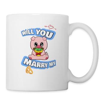 Offre de mariage maman épouseras-tu mon papa - Mug blanc - blanc - Droite