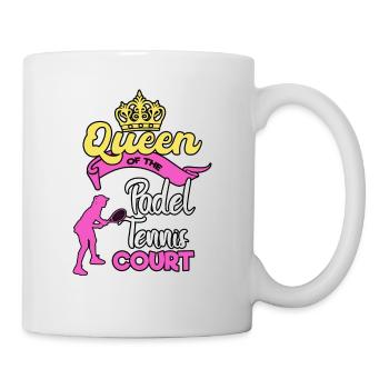 Padel Paddle Tennis Sport Queen Heart I Cadeau - Mug blanc - blanc - Droite