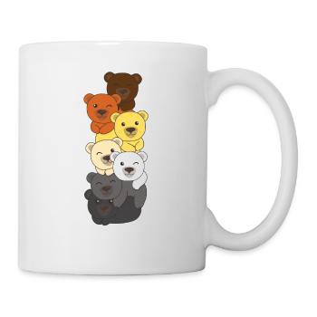 Bear Brotherhood Flag Pride LGBTQ Bear Bunch - Mug blanc - blanc - Droite