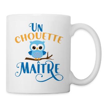 Un chouette maître cadeau fin d'année maître - Mug blanc - blanc - Droite