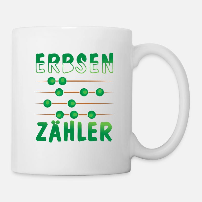 Erbsen Zähler - Tasse - Weiß