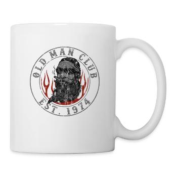 Old Man Club Est 1974 - Mug blanc - blanc - Droite
