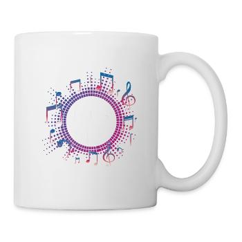 No music, no life Musical notes - Mug - white - Right