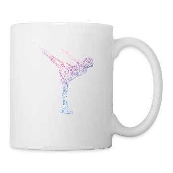 Patinage sur glace Patineuse artistique Silhouette Filles - Mug blanc - blanc - Droite