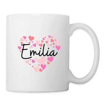 Ich liebe Emilia - Tasse - Weiß - Rechts