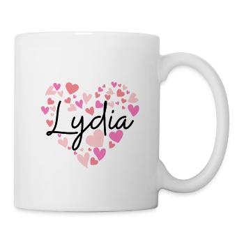 Ich liebe Lydia - Tasse - Weiß - Rechts