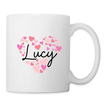 Ich liebe Lucy - Tasse - Weiß - Rechts