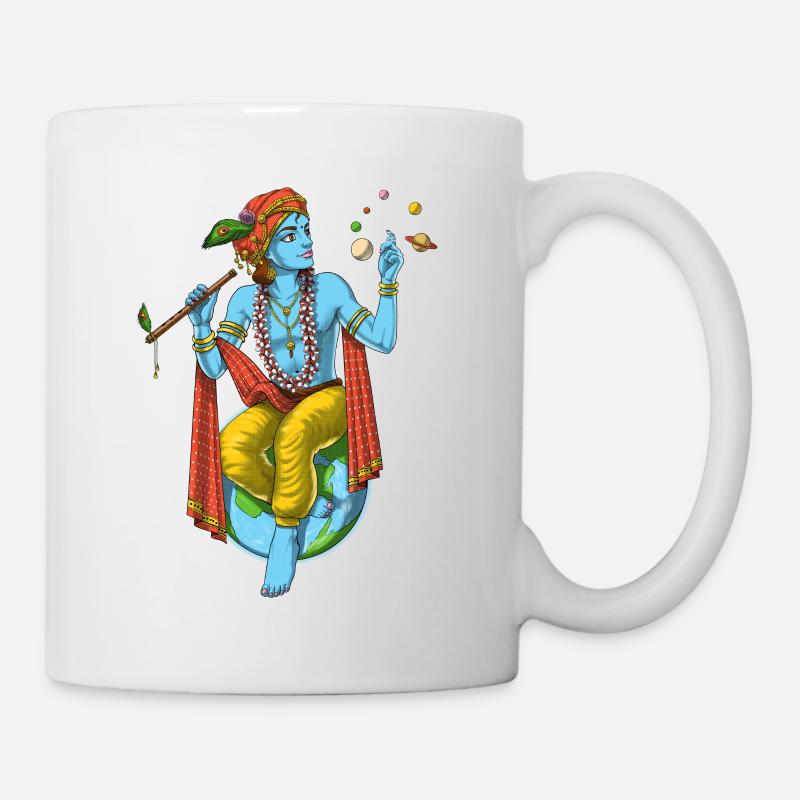 Seigneur hindou Krishna - Mug blanc - blanc
