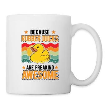 Parce que les canards en caoutchouc sont impressionnants - Mug blanc - blanc - Droite