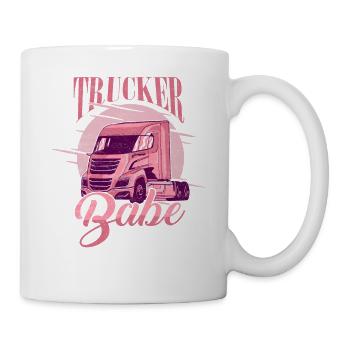 Trucker Babe Trucker Truck Driver - Tasse - Weiß - Rechts