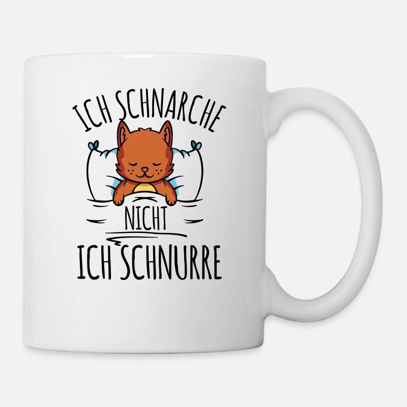 Ich Schnarche Nicht Ich Schnurre - Tasse - Weiß