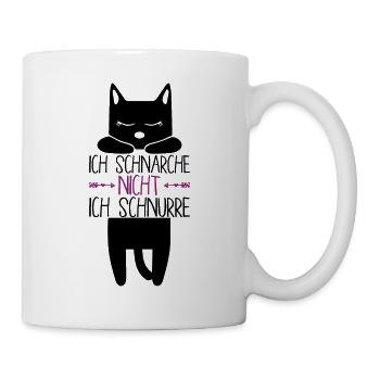 Ich Schnarche Nicht Ich Schnurre - Tasse - Weiß - Rechts
