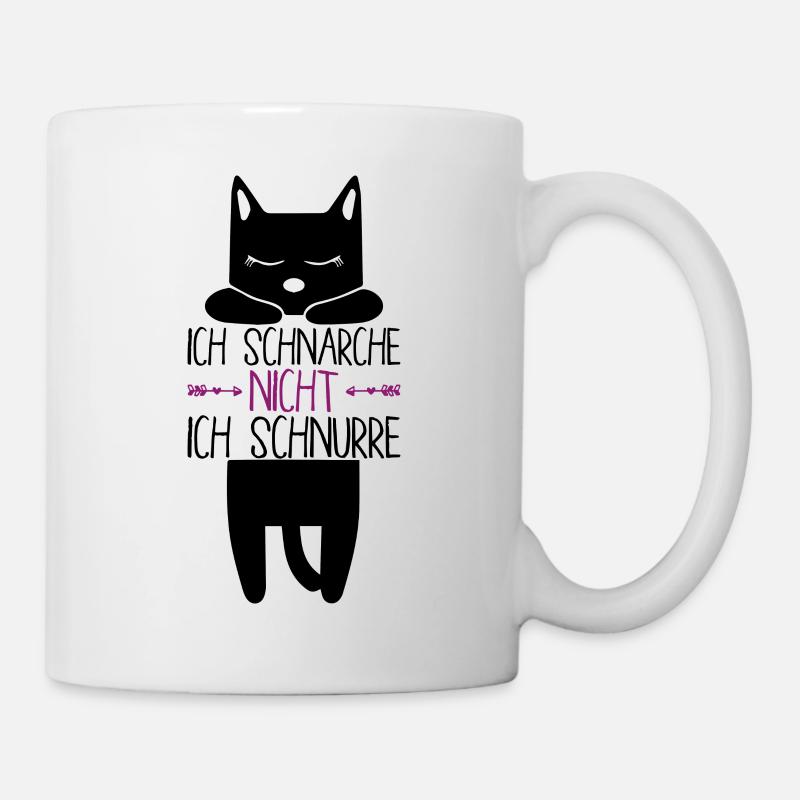 Ich Schnarche Nicht Ich Schnurre - Tasse - Weiß